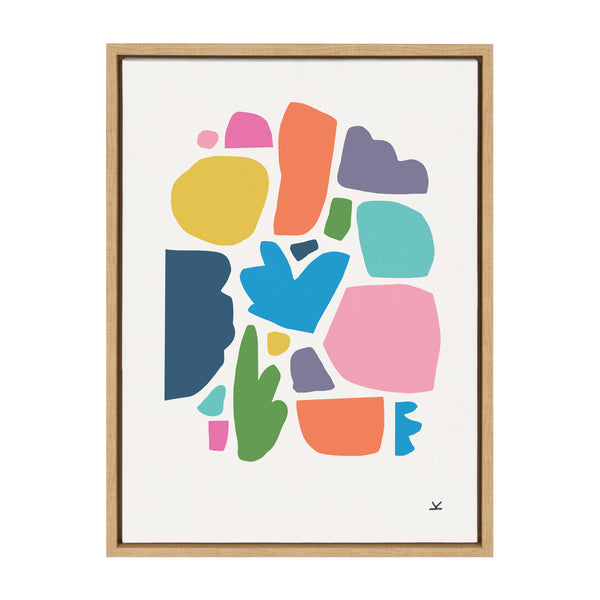 kate & laurel Sylvie Summer Love Songs Framed Canvas by Kelly Knaga