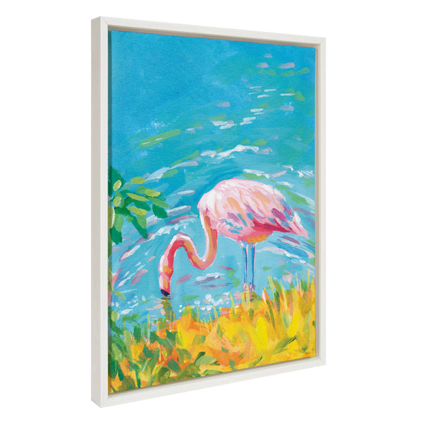 Kate & Laurel Sylvie Summer Sip Framed Canvas By Rachel Christopoulos