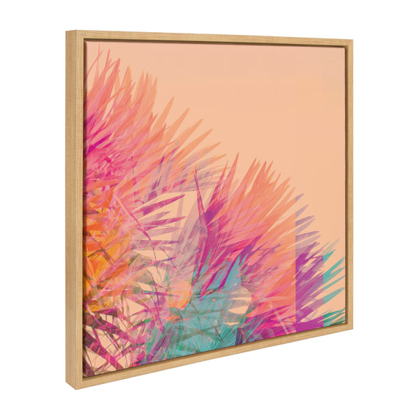 kate & laurel Sylvie Sun Burn 2 Framed Canvas by Alicia Bock