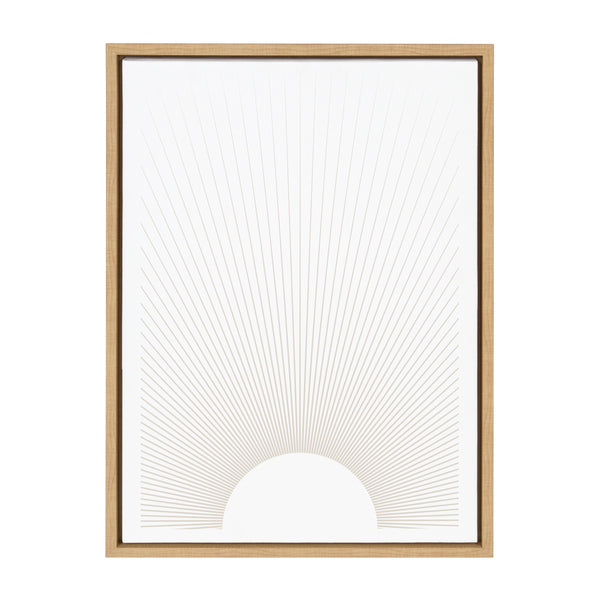 kate & laurel Sylvie Sun Rays Framed Canvas by Rocket Jack