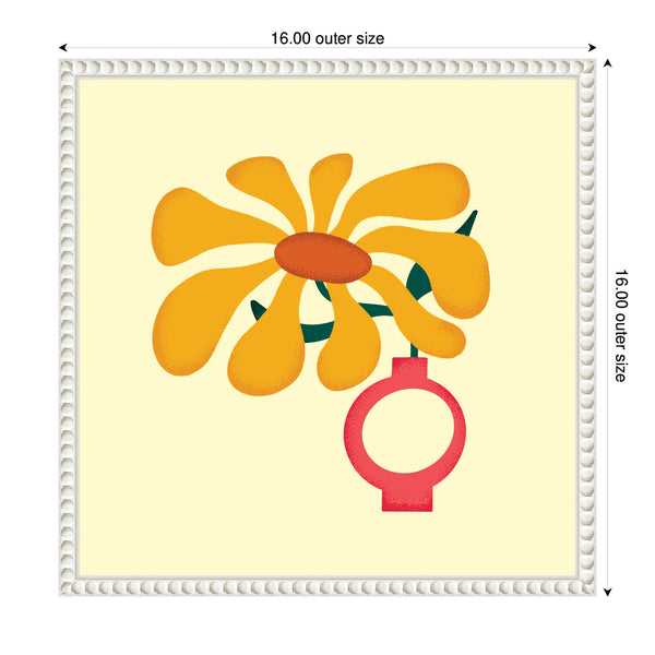 Kate & Laurel Sylvie Sunflower 2 Framed Canvas By Carrie Cantwell