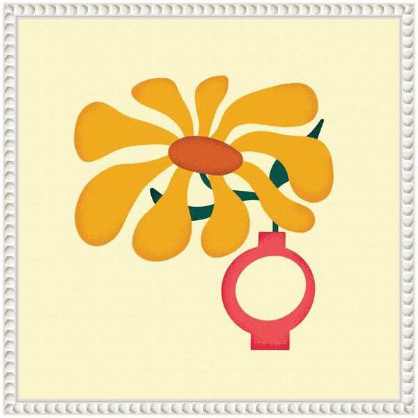 Kate & Laurel Sylvie Sunflower 2 Framed Canvas By Carrie Cantwell