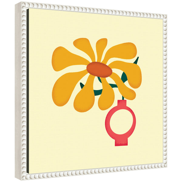 kate & laurel Sylvie Sunflower 2 Framed Canvas by Carrie Cantwell