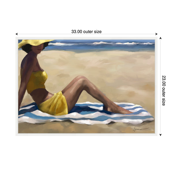 Kate & Laurel Sylvie Sunny Side Framed Canvas By Mary Sparrow
