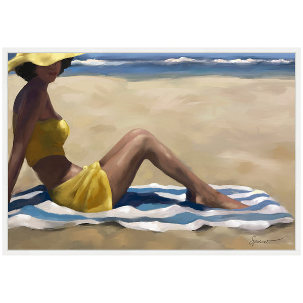 Kate & Laurel Sylvie Sunny Side Framed Canvas By Mary Sparrow