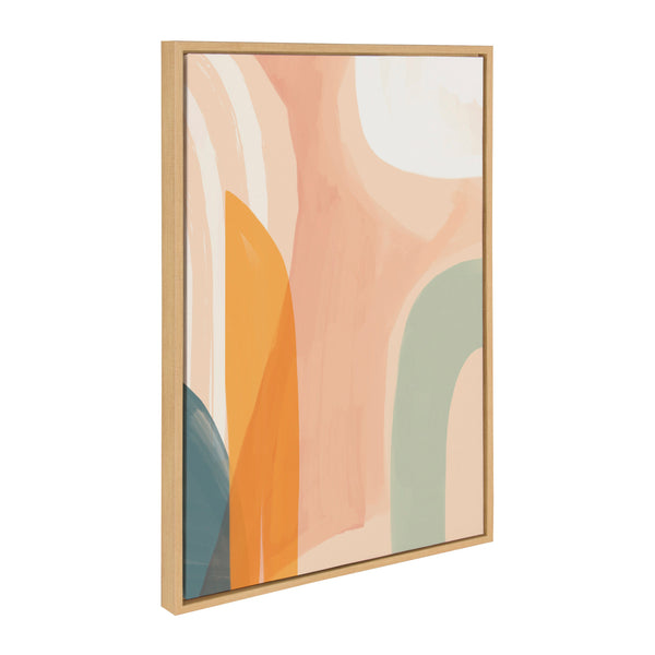 Kate & Laurel Sylvie Sunrise Over Marrakesh Teotitlan Valley Study 1 And Teotitlan Valley Study 2 Framed Canvas By Kate Aurelia Holloway