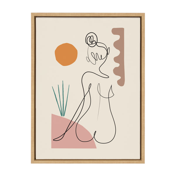 kate & laurel Sylvie Sunset Framed Canvas by Rachel Lee of My Dream Wall