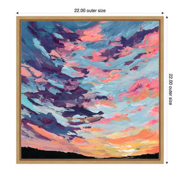 Kate & Laurel Sylvie Sunset Study Framed Canvas By Emily Kenney