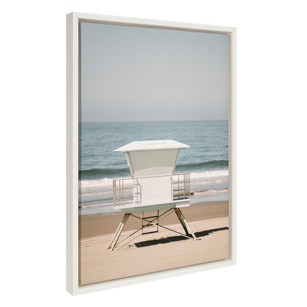 Kate & Laurel Sylvie Surf Shack Framed Canvas By Crystal Lynn Collins