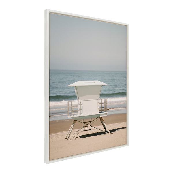 kate & laurel Sylvie Surf Shack Framed Canvas by Crystal Lynn Collins