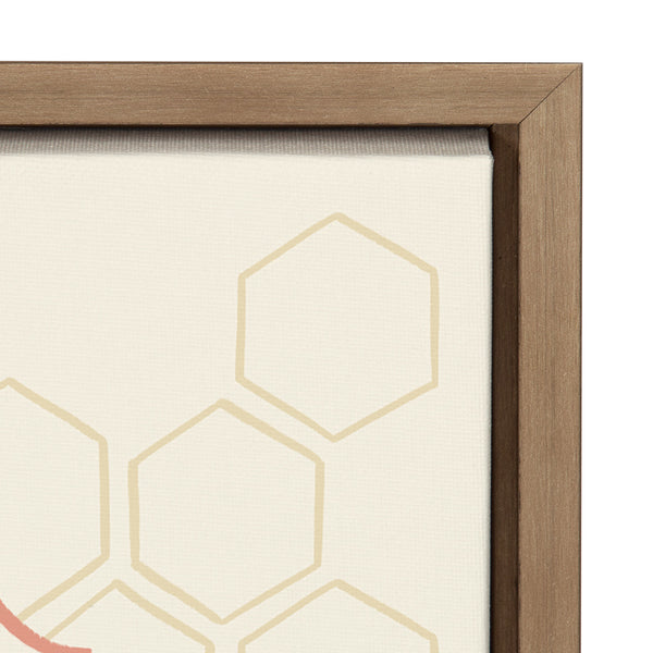 Kate & Laurel Sylvie Sweet Simple Things Framed Canvas By Valerie McKeehan Of Lily And Val Gold 18x24