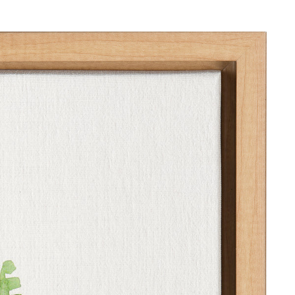 Kate & Laurel Sylvie Sword Ferns Framed Canvas By Patricia Shaw