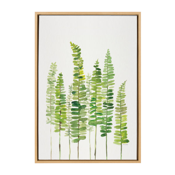 kate & laurel Sylvie Sword Ferns Framed Canvas by Patricia Shaw