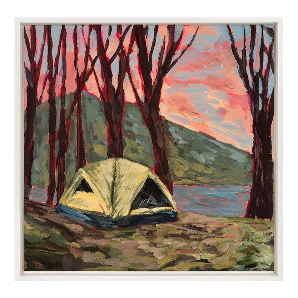 kate & laurel Sylvie Tent 2 Framed Canvas by Emily Kenney