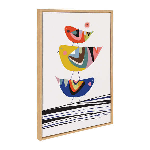 Kate & Laurel Sylvie The Family Tree Bird Of Peace And Peace Dove Framed Canvas Art Set By Rachel Lee Of My Dream Wall