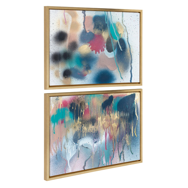 Kate & Laurel Sylvie The Sanaa Way Framed Canvas Set By Mentoring Positives