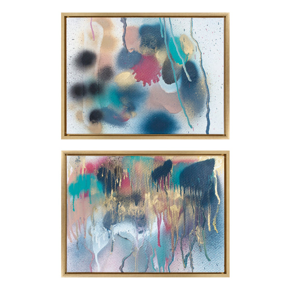 kate & laurel Sylvie The Sanaa Way Framed Canvas Set by Mentoring Positives