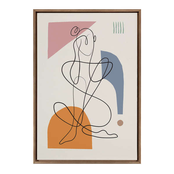 kate & laurel Sylvie Thinking of You Framed Canvas by Rachel Lee of My Dream Wall