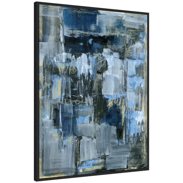 kate & laurel Sylvie Thunder Only Happens When its Raining Framed Canvas by Leah Nadeau