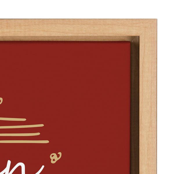 Kate & Laurel Sylvie Tis The Season Framed Canvas By Border Bloom