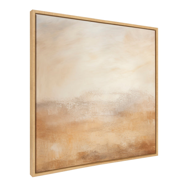 Kate & Laurel Sylvie Tonal Abstract Earthy Warm Framed Canvas By The Creative Bunch Studio
