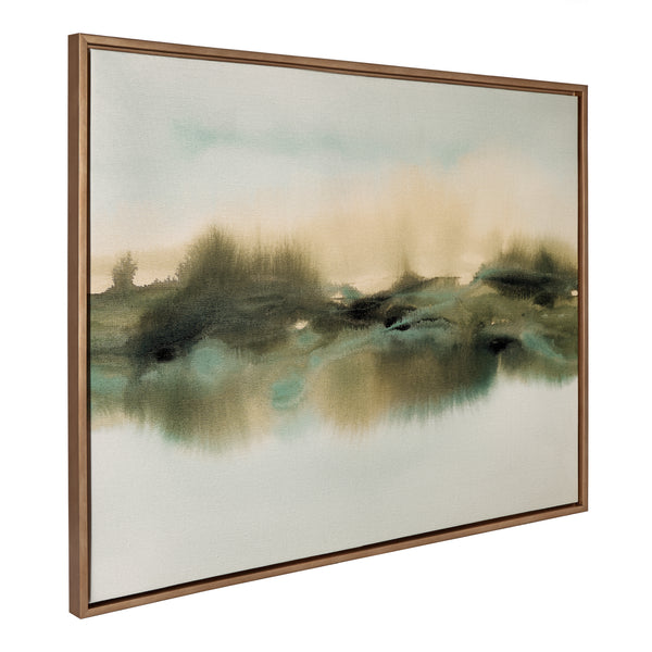 Kate & Laurel Sylvie Tranquil Meadows Framed Canvas By Amy Lighthall