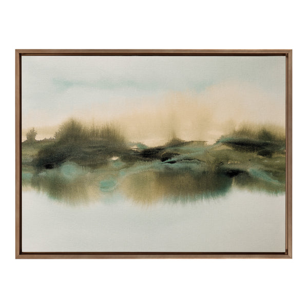 Kate & Laurel Sylvie Tranquil Meadows Framed Canvas By Amy Lighthall