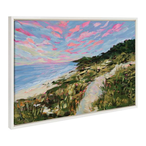 Kate & Laurel Sylvie Traverse City Framed Canvas By Emily Kenney