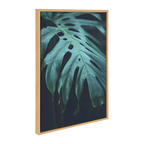 Kate & Laurel Sylvie Tropical Frond Framed Canvas By F2 Images