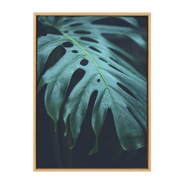kate & laurel Sylvie Tropical Frond Framed Canvas by F2 Images