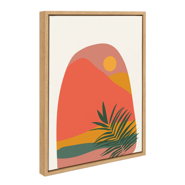 Kate & Laurel Sylvie Tropical Landscape Framed Canvas By Oris Eddu