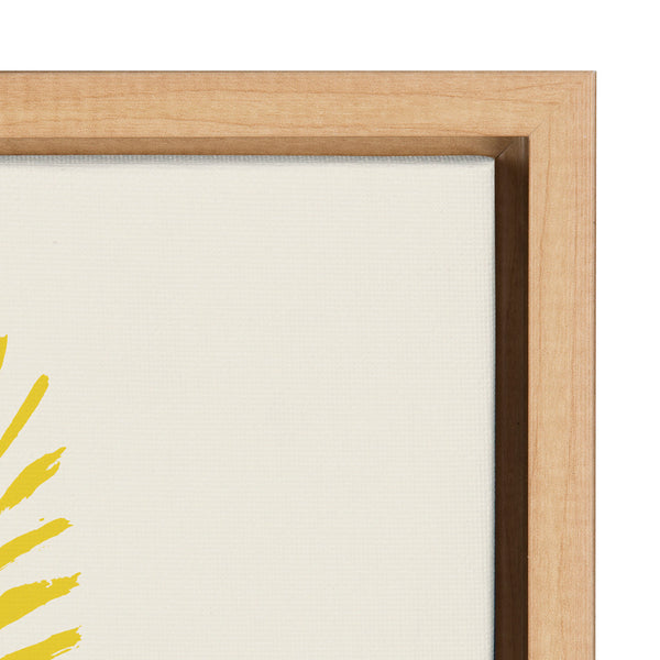 Kate & Laurel Sylvie Tropical Love Framed Canvas By Kasey Free