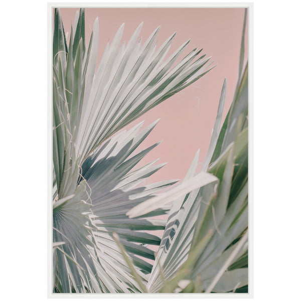 Kate & Laurel Sylvie Tropical Pink Bismarck Framed Canvas By Alicia Bock