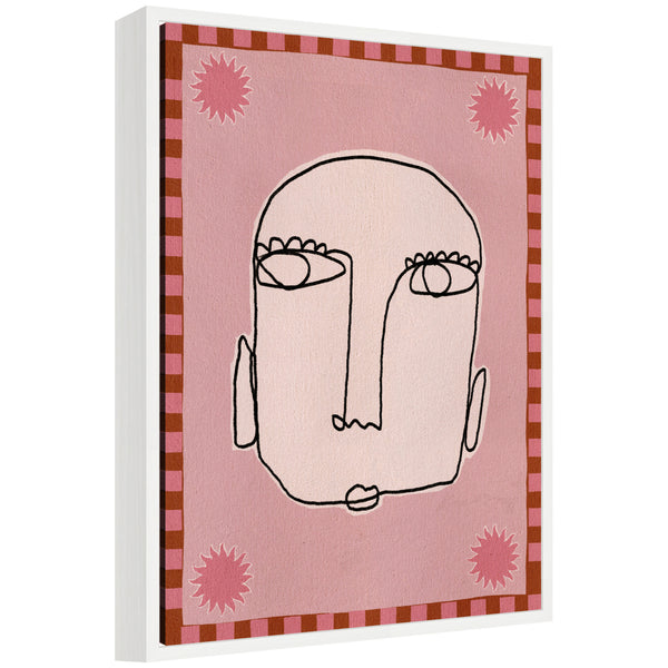 kate & laurel Sylvie Under The Sun 1 Framed Canvas by Shatha Al Dafai