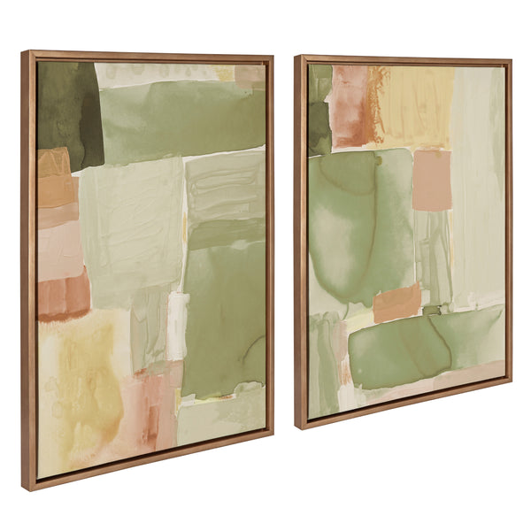 Kate & Laurel Sylvie United Colors III And IV Framed Canvas Art Set By Amy Lighthall