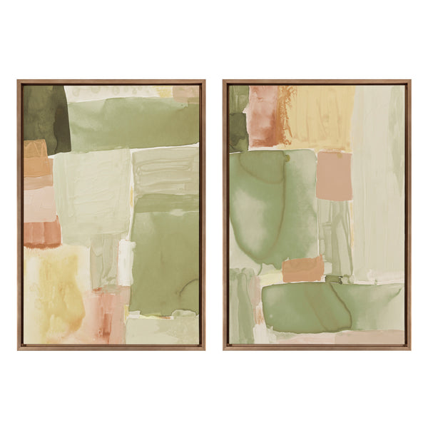 Kate & Laurel Sylvie United Colors III And IV Framed Canvas Art Set By Amy Lighthall