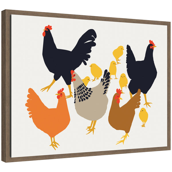 Kate & Laurel Sylvie Urban Flock Framed Canvas By Hannah Beisang
