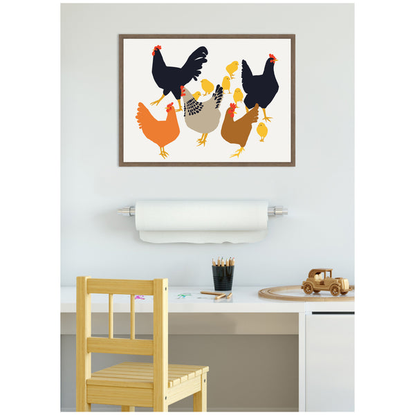 Kate & Laurel Sylvie Urban Flock Framed Canvas By Hannah Beisang