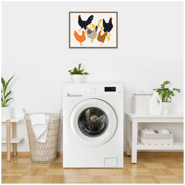 Kate & Laurel Sylvie Urban Flock Framed Canvas By Hannah Beisang