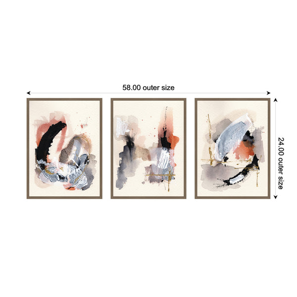 Kate & Laurel Sylvie Urban Wanderer 1 3 And 4 Framed Canvas Art Set By Xizhou Xie