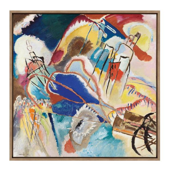 Kate & Laurel Sylvie Vasily Kandinsky Improvisation No 30 Cannons 1913 Framed Canvas By The Art Institute Of Chicago