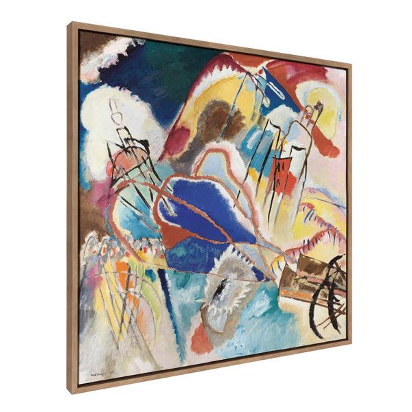 kate & laurel Sylvie Vasily Kandinsky Improvisation No 30 Cannons 1913 Framed Canvas by The Art Institute of Chicago