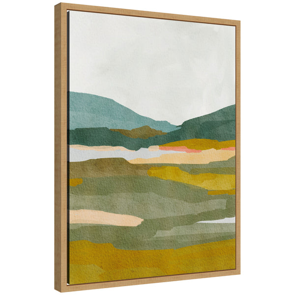 Kate & Laurel Sylvie Vibrant Abstract Framed Canvas By Nikita Jariwala