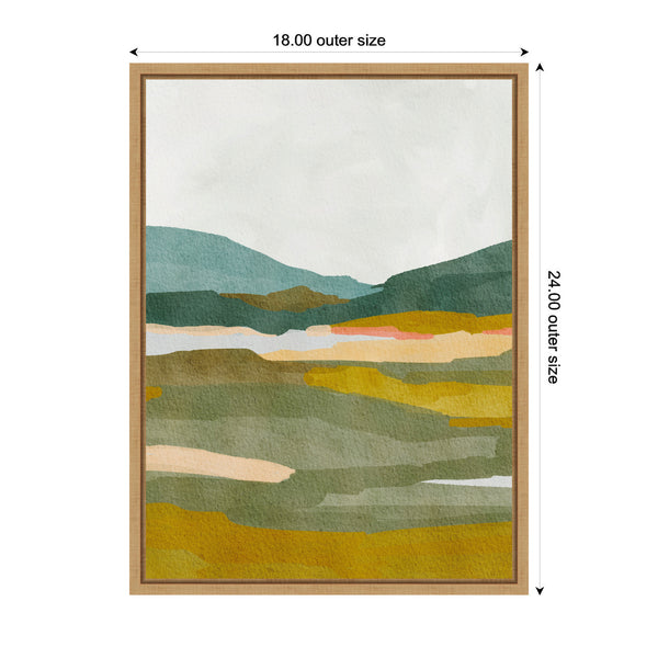 Kate & Laurel Sylvie Vibrant Abstract Framed Canvas By Nikita Jariwala