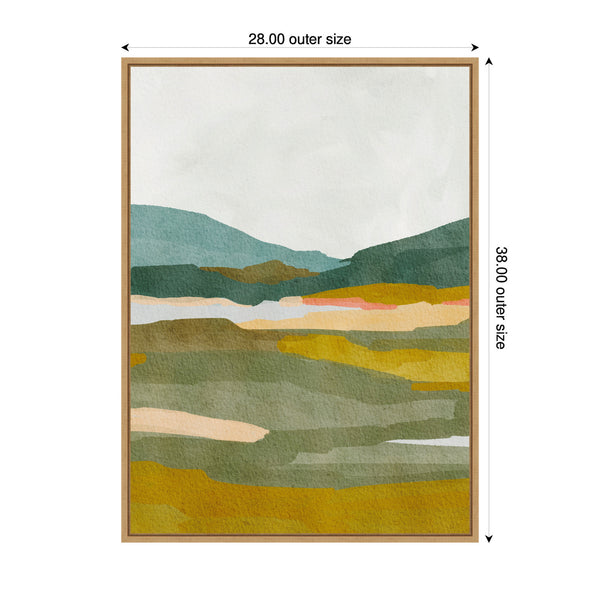 Kate & Laurel Sylvie Vibrant Abstract Framed Canvas By Nikita Jariwala