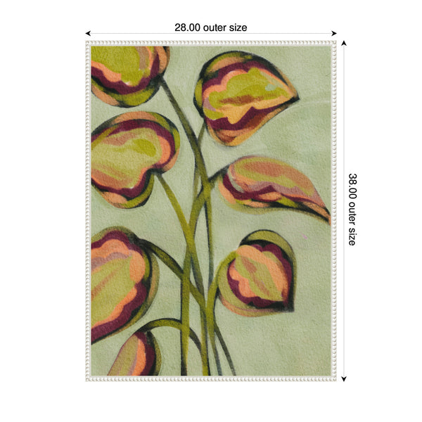 Kate & Laurel Sylvie Vibrant Foliage Framed Canvas By Nikita Jariwala