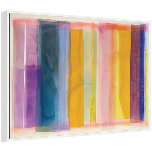 kate & laurel Sylvie Vibrant Lines I Framed Canvas by Amy Lighthall