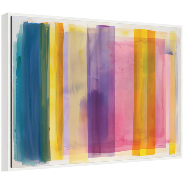 Kate & Laurel Sylvie Vibrant Lines II Framed Canvas By Amy Lighthall