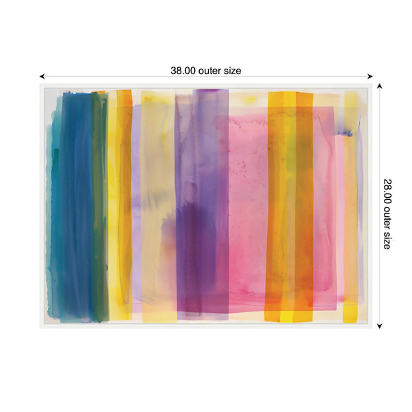 Kate & Laurel Sylvie Vibrant Lines II Framed Canvas By Amy Lighthall