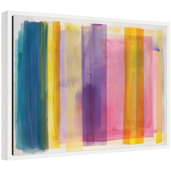 kate & laurel Sylvie Vibrant Lines II Framed Canvas by Amy Lighthall